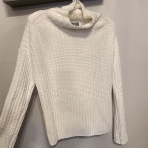 Marled Mock Cowl Neck Sweater